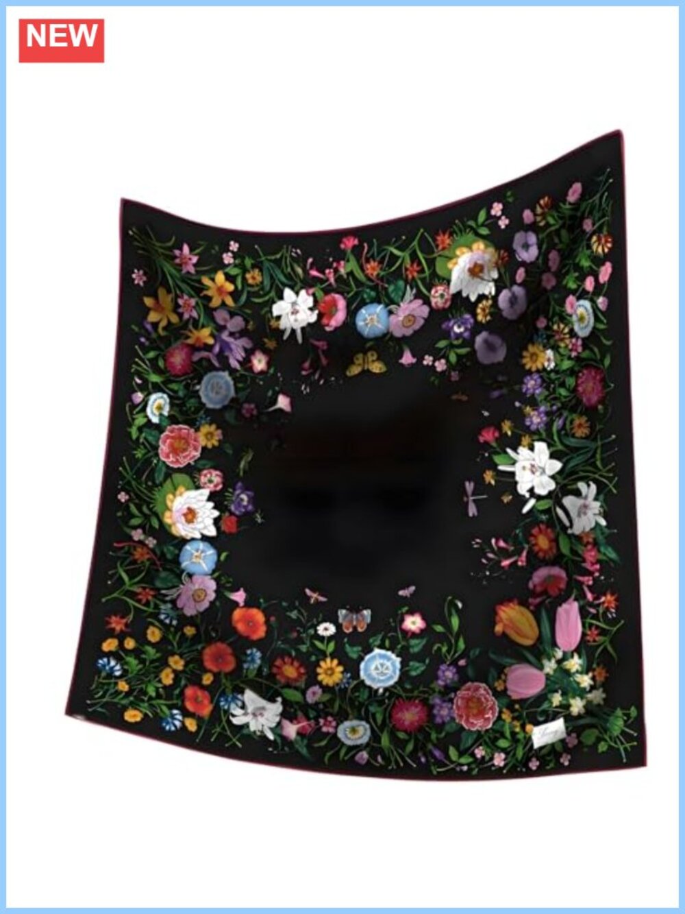 Satin Polyester 35x35 Square Scarf Bandana Headscarf Handbag Wrap Women